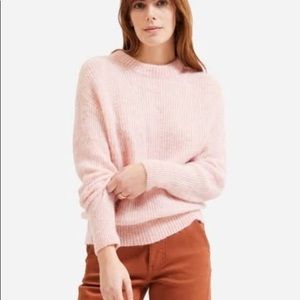 Everlane Oversized Alpaca Crew Sweater (Petal) size XXS